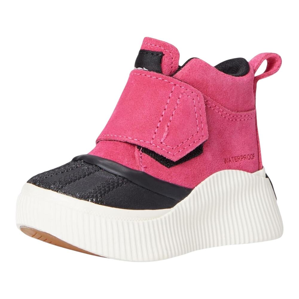 Sorel Toddler's Out N About IV Suede Waterproof Strap Booties Pink Black Size 4T